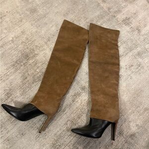 PIERRE HARDY knee high suede boots